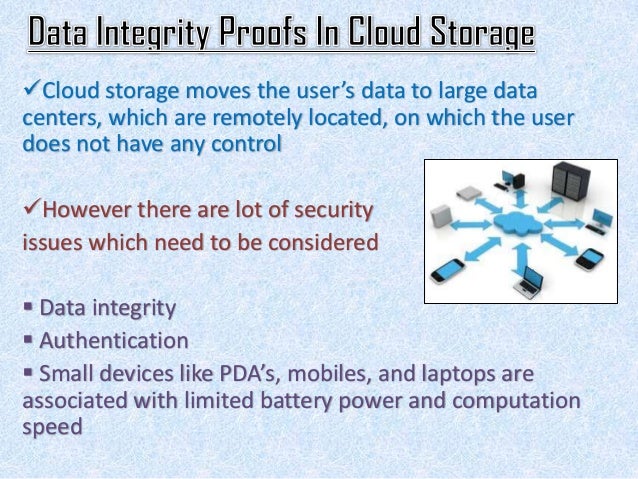 data storage integrity data storage integrity